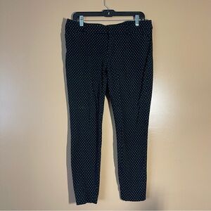 Old Navy Black Polka Dot Mid Rise Dress Pant size 14 regular-Jeans Sale see desc
